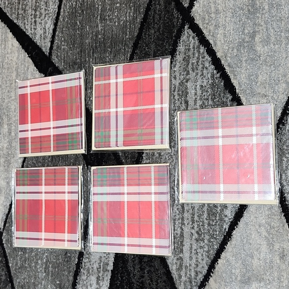 MICHAEL'S 30 PLAID BLANK NOTE CARDS & ENVELOPES BUNDLE - Picture 6 of 8